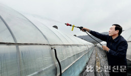 “하우스 세척해 투광성 높이자”…시설농가 일조량 확보 총력