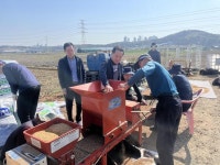 경기 화성 팔탄농협, 못자리 준비작업 점검