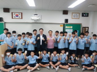 부산농협본부, 항도중학교에서 우리쌀 소중함 알리는 행사 열어