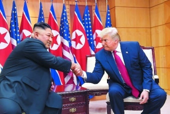 미국 대통령 트럼프, 북한 김정은과의 관계 강조 갈등 해결 의지