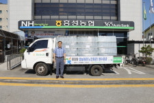 홍성농협, 영농·노인회관에 생수 공급…온열질환 예방