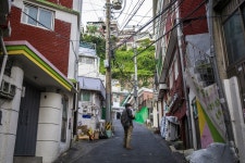 [길걷수다] 창신동 어느 집의 창살에 나비가 앉았네