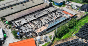 화재로 엉망된 안성시 서운면 돼지농장 [포토뉴스]