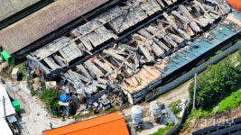 화재로 엉망된 안성시 서운면 돼지농장 [포토뉴스]