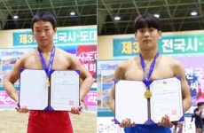 임유성·홍건후, 시·도장사씨름 중등 청장·용장급 첫 패권