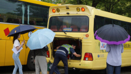 비도 멈추지 못한 어린이 통학버스 현장점검