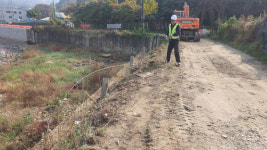 성남시, 수해로 무너진 도로… 제방정비공사 본격 나서