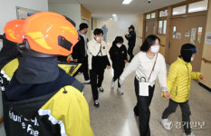 전국 처음 소방서, 장애인의 합동 소방훈련 [포토뉴스]
