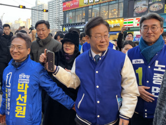 이재명, 인천 찾아 ‘표심몰이’… 후보자 등록 앞두고 지원 사격