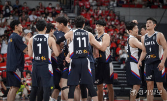 한국농구대표팀, 한일 친선전에서 85-84로 극적인 승리 [포토뉴스]