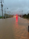 시흥 집중호우로 마전봉화교차로 침수…“도로 통제 중”