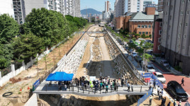 콘크리트 덮인 부평 굴포천, 생태하천으로 거듭난다