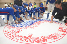 수원 권선구청, 손도장 태극기 제작 [포토뉴스]