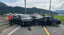 가평 북면서 차량 추돌사고 발생…6명 부상