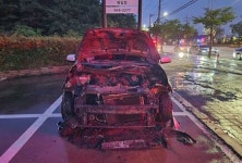 인천 서구 왕길동 자동차 정비소에 세워둔 모닝 화재…차량 전소