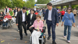 수원시장애인종합복지관 주최, 장애인과 비장애인이 함께하는 걷기대회 [포토뉴스]