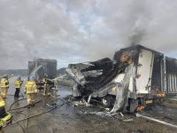 평택제천고속道 남안성IC 부근 4중추돌사고…1명 중상·3명 경상