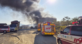 양주 은현면 폐기물처리장 화재…직원들 긴급 대피