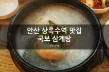 안산 상록수역 맛집 - 국보삼계탕