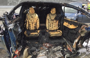 테슬라 모델X 치명적 사고, 폭발 화재로 운전자 사망