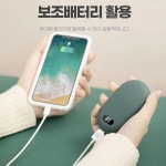 신광 충전 손난로 100WUB 원형C타입 미니난로 원형 손난로 휴대용 손난로충전식손난로 손난로보조배터리 보 : THE BEST DEAL