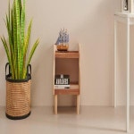 H6870 고무나무 2단 선반 책장 395 1color : 에버모스트