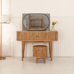 AZ243 고무나무 템바보드 화장대 세트 1200 1color : 에버모스트