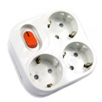 st2 스위치형 사각 3구 멀티콘센트 멀티탭연장 전기연장선ㄴ가정필수품 긴멀티탭 멀티어댑터 멀티콘센트 멀 : 모두모2