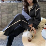 후드 팬츠 밑단 절개 셋업 집업 스트릿 패션 시보리 : 소솜리빙