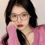 동글이 브라운 블랙 뿔테 코디 가벼운 대학생 안경 : 모모네마트로