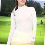 골프 여성 상의 반목폴라 스포츠 의류 이너 티셔츠 : 와이앤디플랜