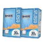 모나리자 화장지 천연펄프 블랑 에코 3겹 30롤+30롤 : 다오스