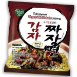 우리밀 채식 감자짜장라면(128g) 8봉 : 주니몰36