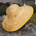 밀짚모자 농사 농장 여름 낚시 농부모자 작업 특대 : 일덴스쇼핑
