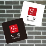 부착형 정사각 오른쪽1 입구 13x13cm 소형안내판 : 행운대박스토어