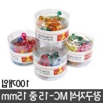 다산 100개 장구자석 15mm.1통 MC 15.중 : 럭키댕댕스토어