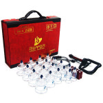 [한솔의료기] NEW 고급형 한솔부항기 19컵+지압봉+연결줄 : 애니메디