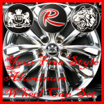 [뉴딜] 프리스타일 럭셔리 VIP JUN 휠캡 4pcs 1set 고급형 알루미늄 휠캡엠블렘 : 뉴딜모터스