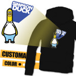 Simpson Duck - 덕스토리 에디션 커스텀매니아 디자인 티셔츠 : 커스텀매니아