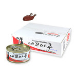 네꼬마루 참치+닭고기 80gX24개 엄선된 원료 사용 성장기 노령묘에게도 적합 반려묘 캔 : 바우샵