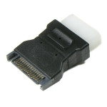 케이블마트 NG2894 SATA/IDE 전원 변환 젠더 - SATA 15(F)/IDE 4P(M) 조립PC 부품 SATA IDE : 케이블마트