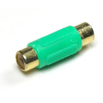 케이블마트 NG3682 RCA 연장 젠더 녹색 - F/F 타입 RCA 케이블 연장젠더 신호 연장용 커넥터 연장잭 : 케이블마트
