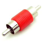 케이블마트 NG1054 RCA MM 젠더(RCA M/M) - 적색 RCA 케이블 연장젠더 신호 연장용 커넥터 연장잭 : 케이블마트