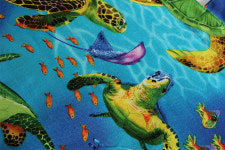 nother Green Turtles Flat Tote / 나더 그린 터틀 플랫 토트백 : nother