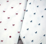 우리아이 옷만들기 홈패션 수예 20수 양면 다이마루 나염 미니강아지/폭 200cm 90cm : 핸드메이드 포유