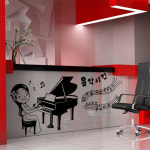ik083-음악교실/피아노/선생님/음표/악보/음악학원/뮤 : 1358K 인테리어쇼핑몰