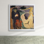 pz035-명화13_뭉크_이별액자벽시계/뭉크/에드바르트/ : 1358K 인테리어쇼핑몰