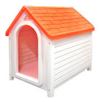 신한 도그SDH-750하우스-대(브라운) 강아지 반려견 실외견 실내견 소형견 중형견 대형견 튼튼단 단단한 집 : 데일리독