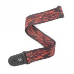 Flames Pinstripe - Black w Red P20W1401/기타스트랩 : 악기다이렉트