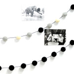 양모 볼 가랜드 Black line : 홈카페 315호